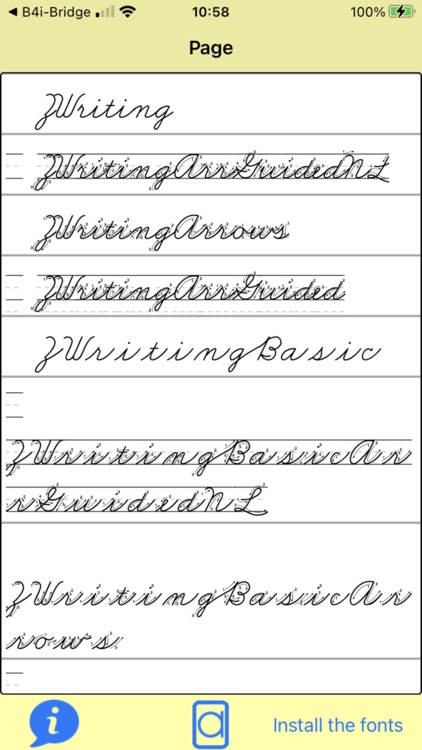 ZWriting Cursive Fonts