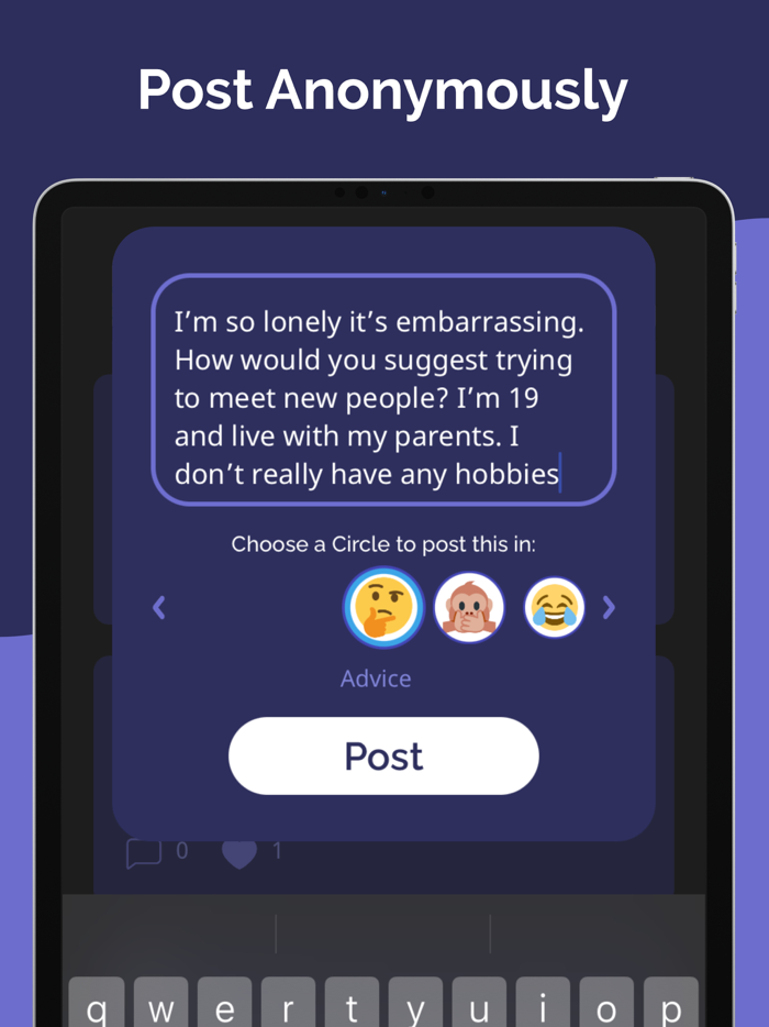 Cloak - Anonymous Posts  Chat