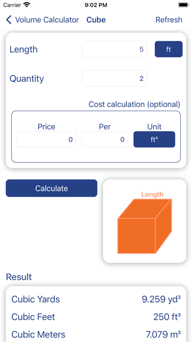 Cubic Yards Calculator + Cost screenshot 2
