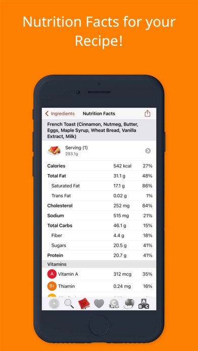 Foodle - Nutrition Facts Screenshot 7