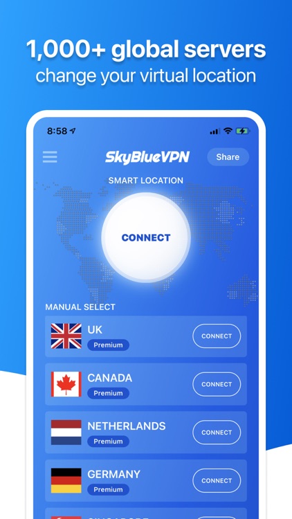 SkyBlueVPN: VPN Fast & Secure