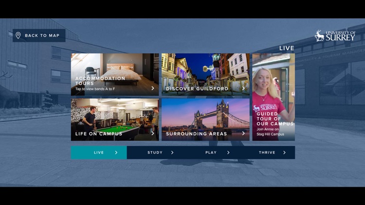 Uni Surrey Virtual Tour