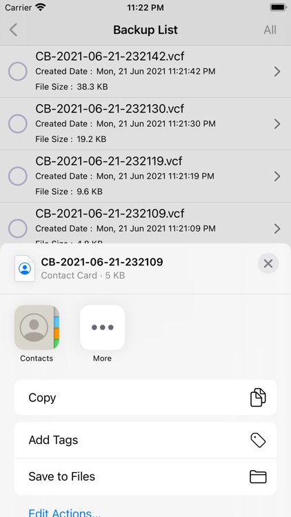 Contact Backup - Share, Delete screenshot-5