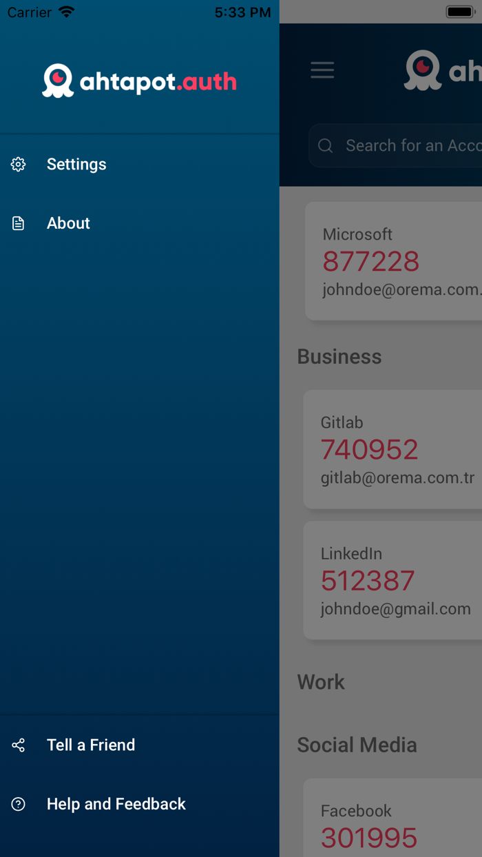 Ahtapot Authenticator