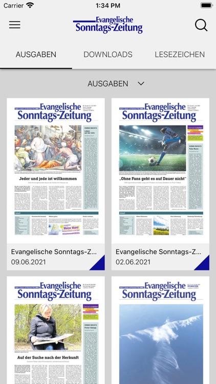 Evangelische Sonntags Zeitung