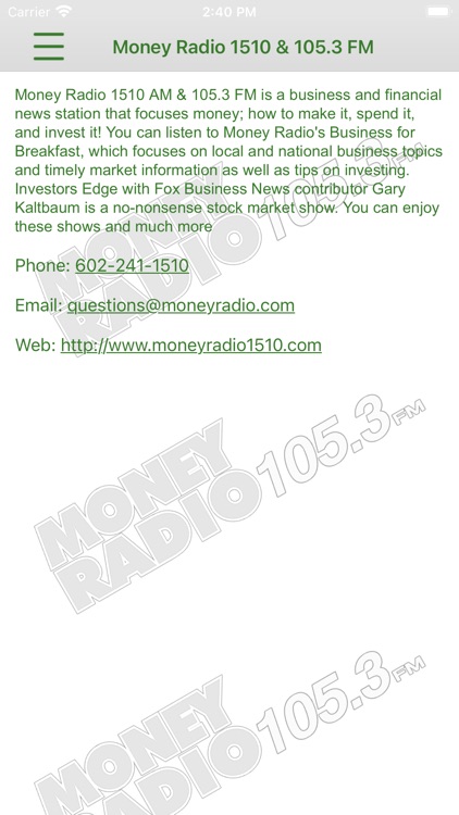 Money Radio 1510 & 105.3