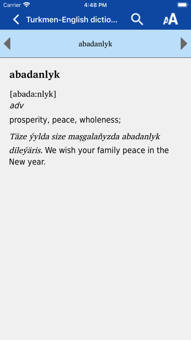 Turkmen-English Dictionary