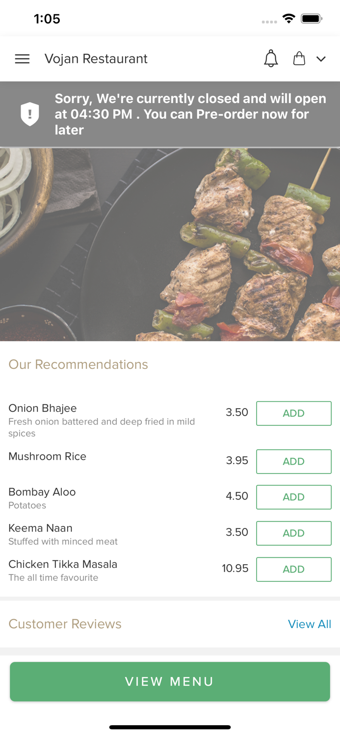 Vojan Restaurant Ongar