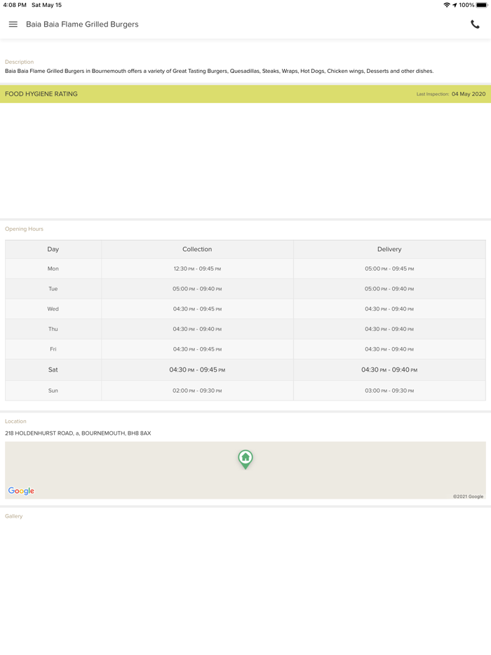 Baia Baia Flame Grilled