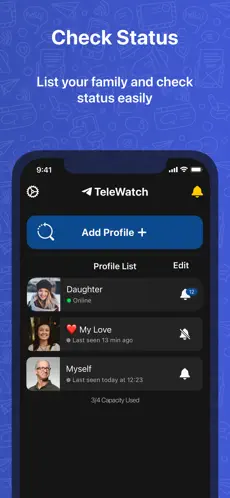 Imágen 3 TeleWatch tracker for Telegram iphone