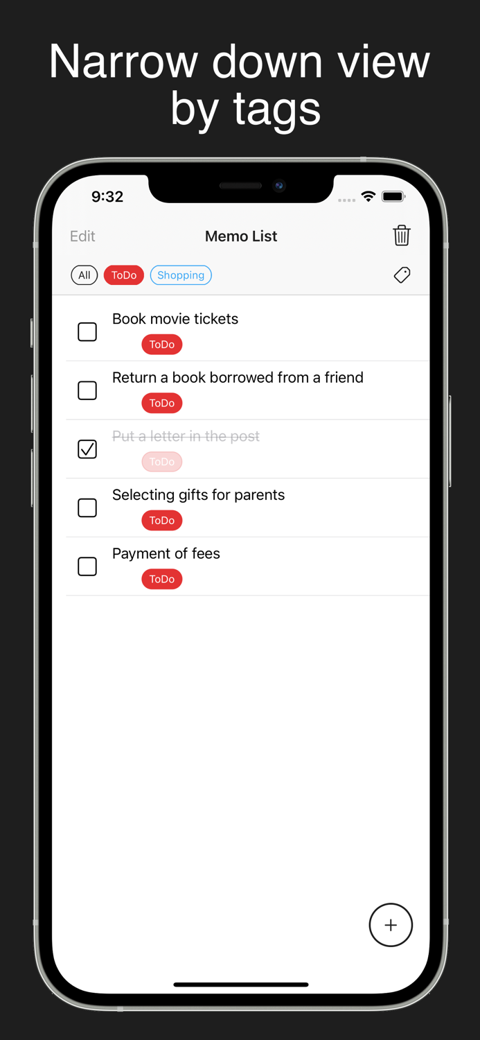 TagNote - Simple task manager