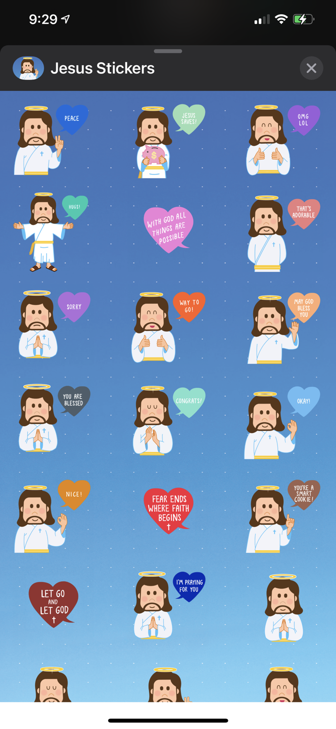 Jesus Stickers Animated