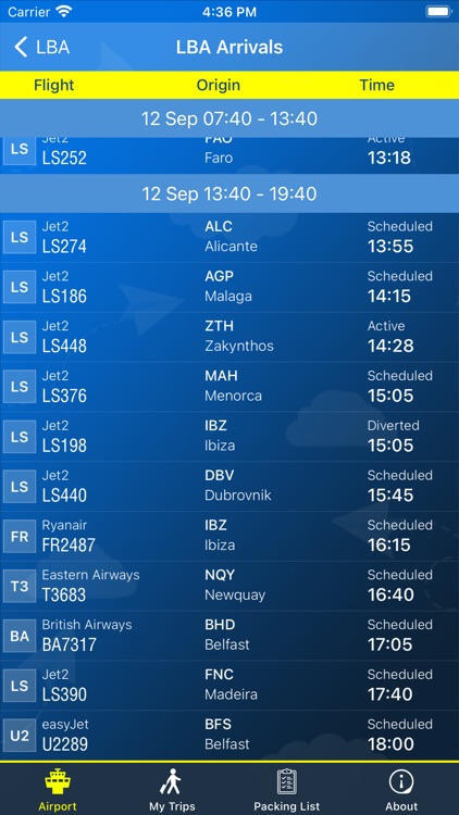 Leeds Airport LBA Info + Radar