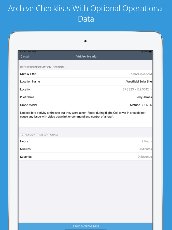 Drone Checklist for UAS UAV