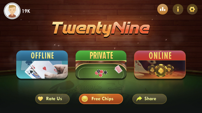29 card game online play
