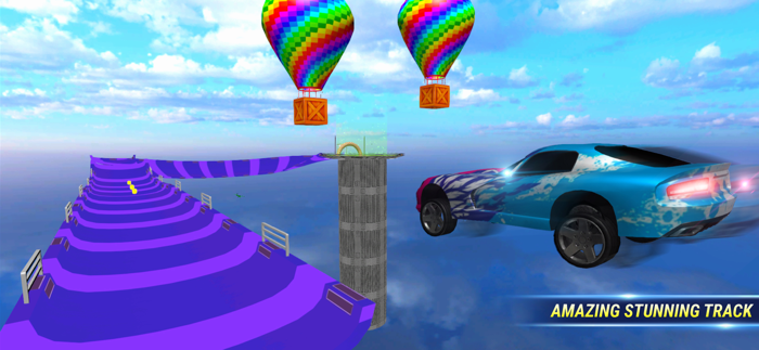 SuperHero Ramp Car Stunt 3D