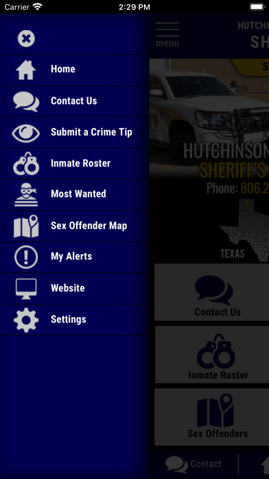 Hutchinson County TX Sheriff screenshot 3