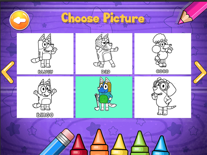 bluey coloring  drawing