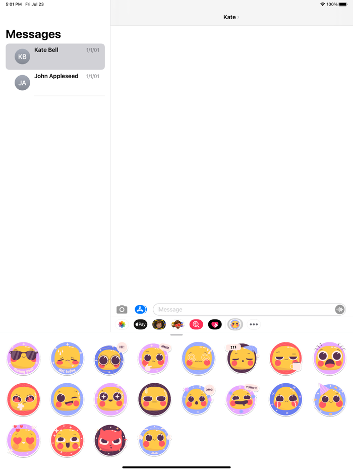 Naive Emoticons Stickers Love