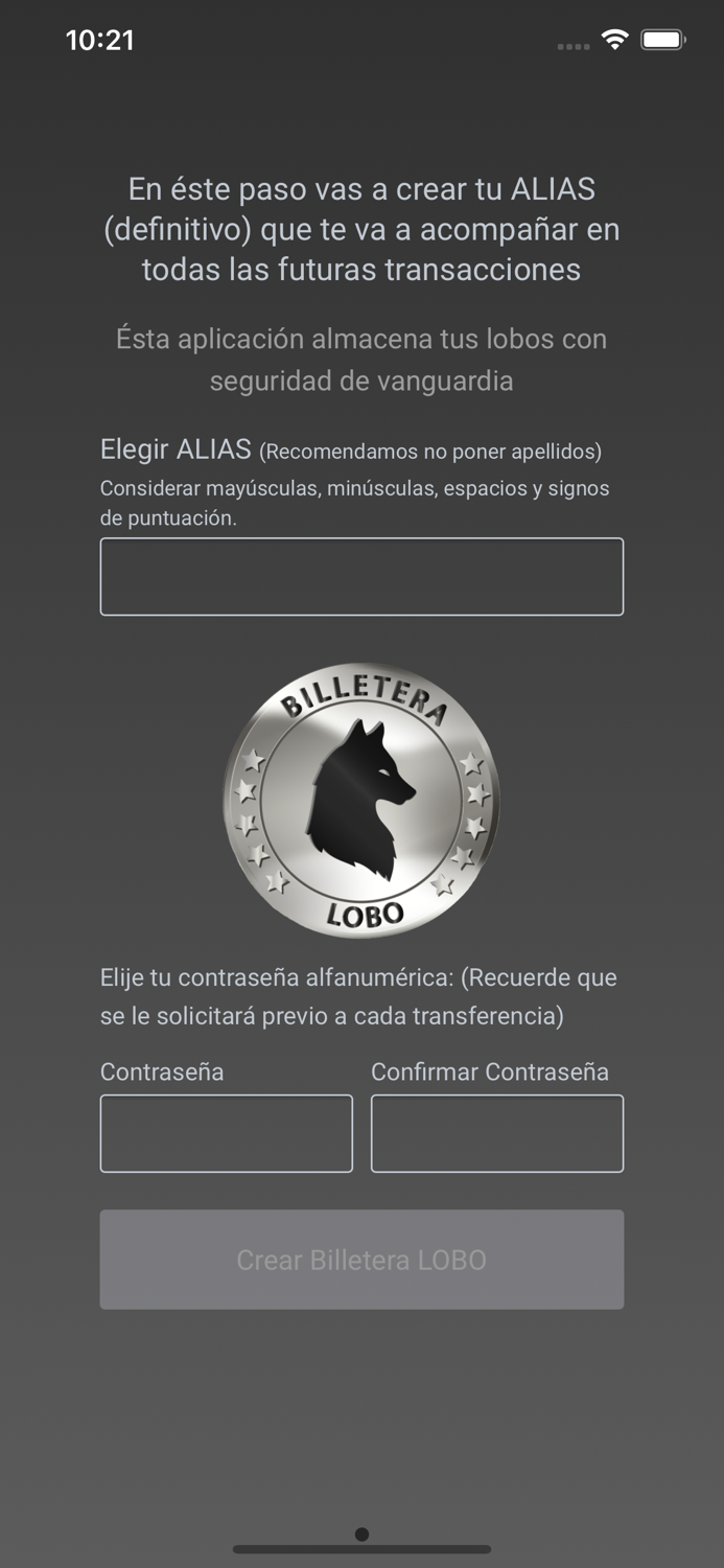 Lobo Billetera Móvil