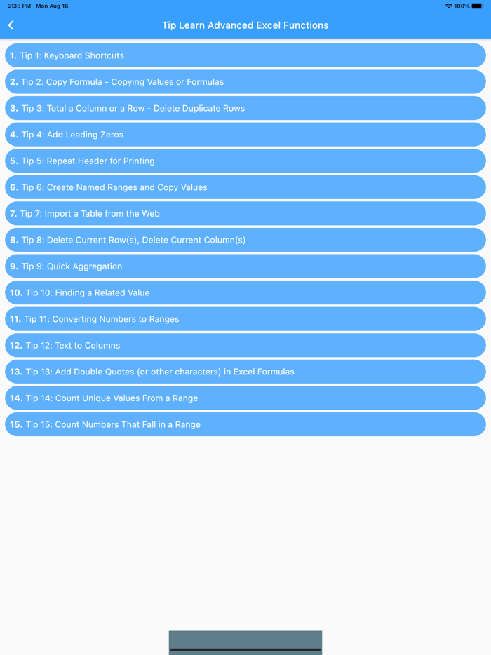 Learn Advanced Excel Functions