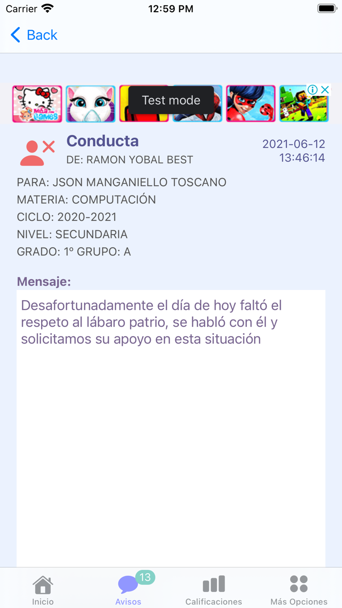 Control Escolar CiberBOX