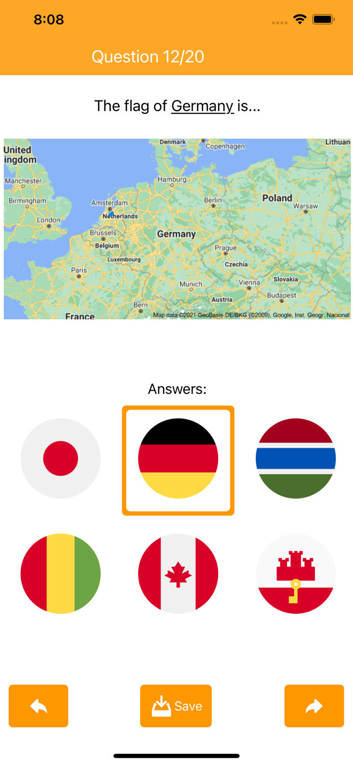 Flags Quiz PRO with Maps