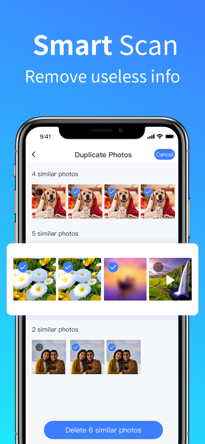 Clean Phone-cloud storage