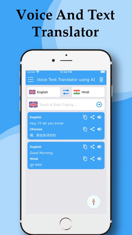 Voice Text Translator using AI