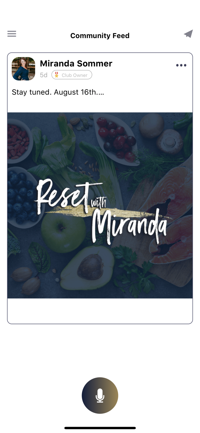Reset with Miranda