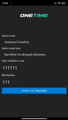 Game screenshot OneTime Tracking apk