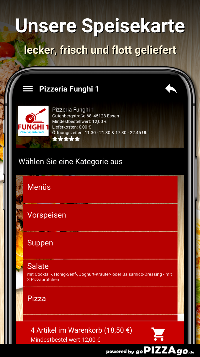 Pizzeria Funghi 1 Essen