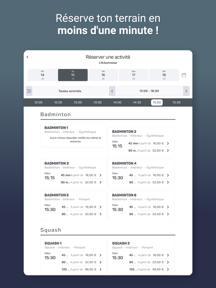 Badminton Squash Arbonnoise