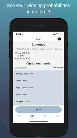 Game screenshot Poker Odds Scanner apk