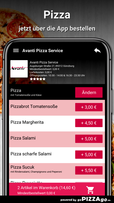 Avanti Pizza Service Günzburg screenshot 5