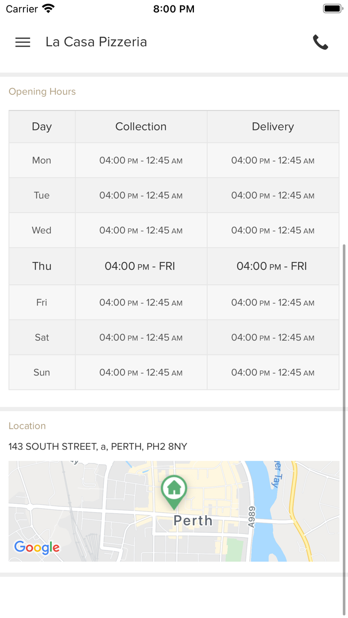 La Casa Pizzeria Perth