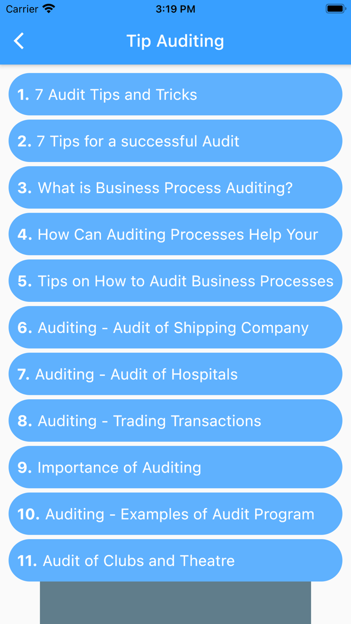 Auditing Tutorial