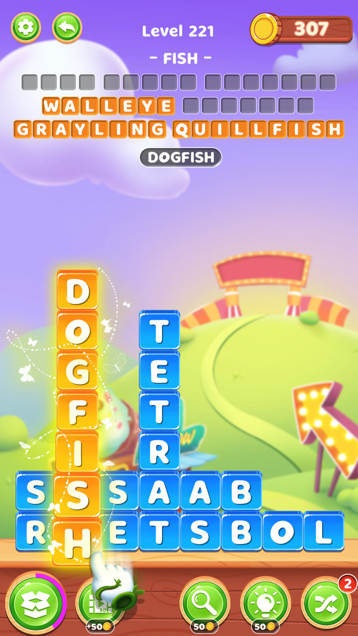 Word Shape Link Puzzle