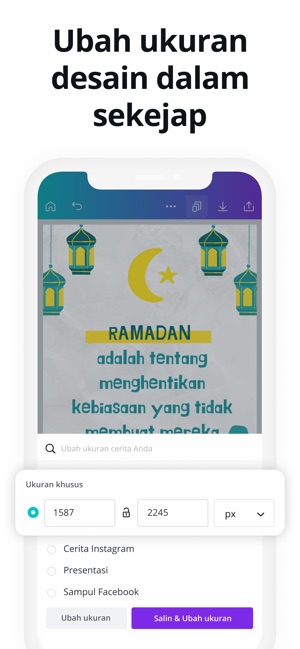 Aplikasi pembuat poster di iphone