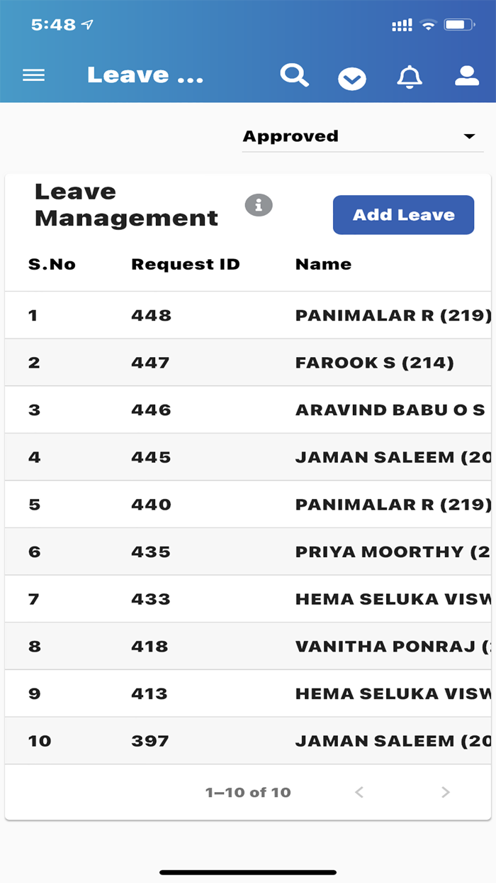 HRBluSky User Portal