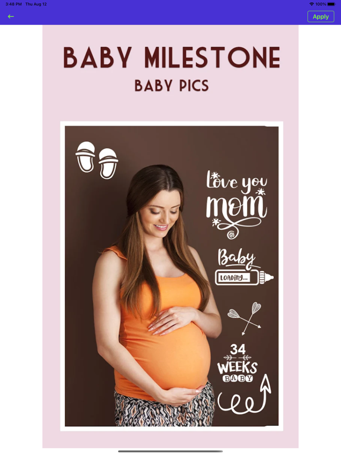 BabyPic Art  Monthly Pictures