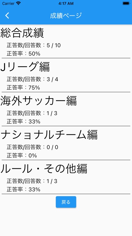 サッカークイズ[SoccerQuiz] screenshot-4