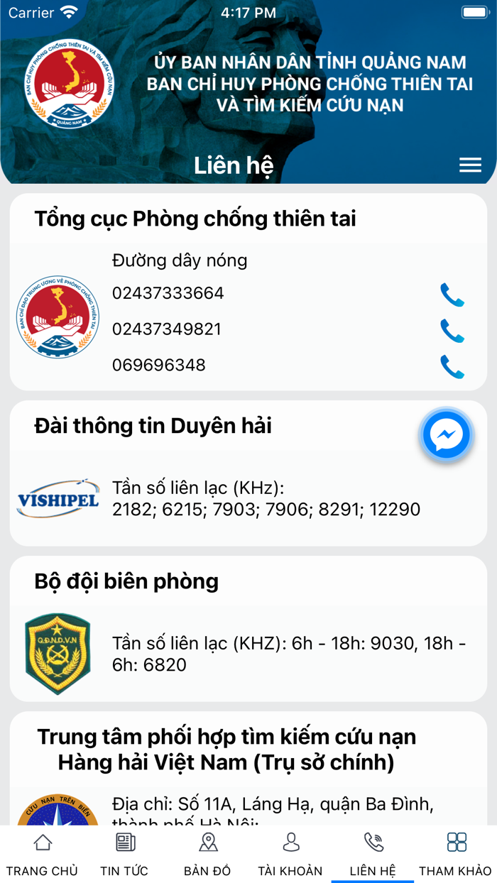 PCTT Quảng Nam