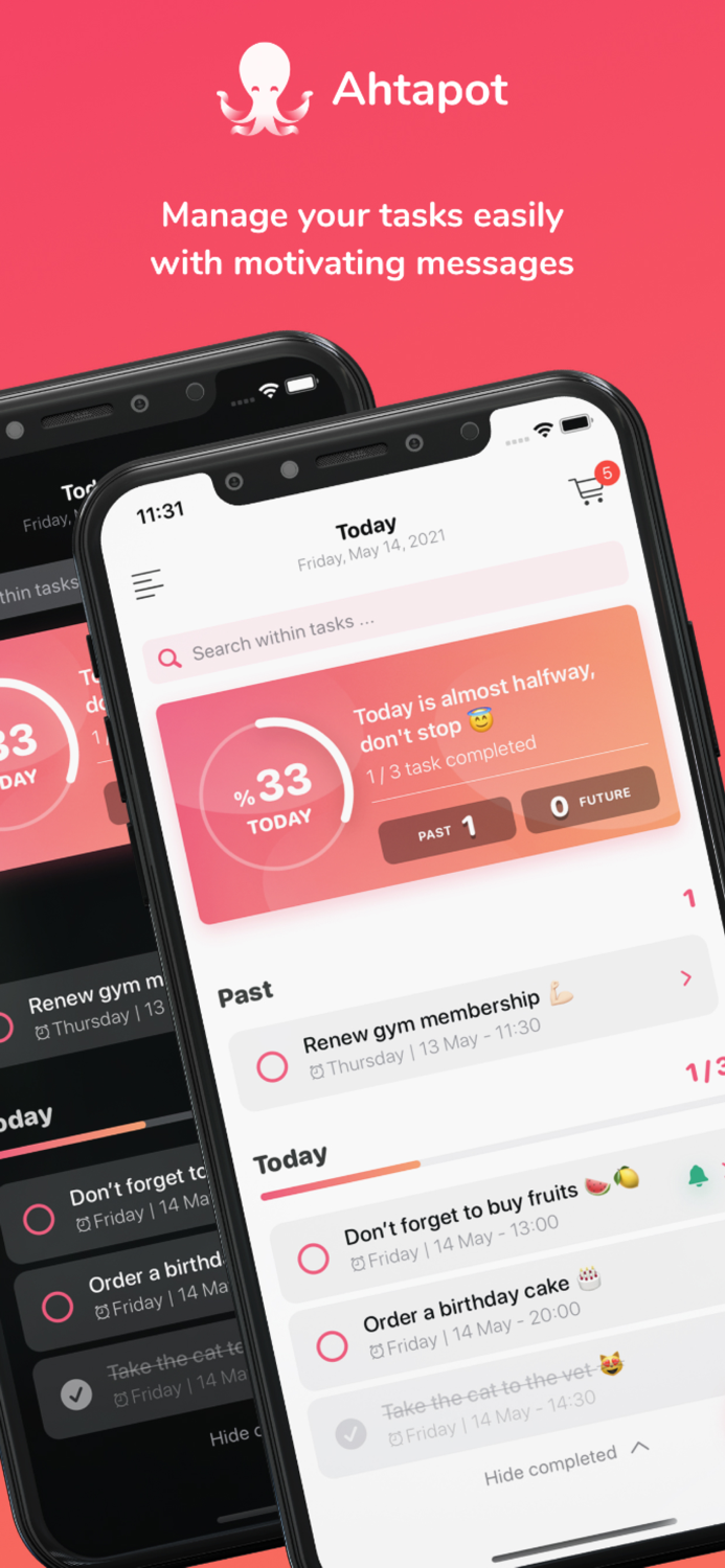 Ahtapot - To-Do List  Tasks
