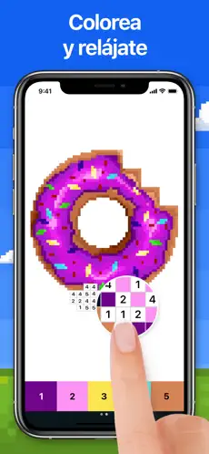 Captura de Pantalla 1 Juegos de pintar - Pixel Art iphone