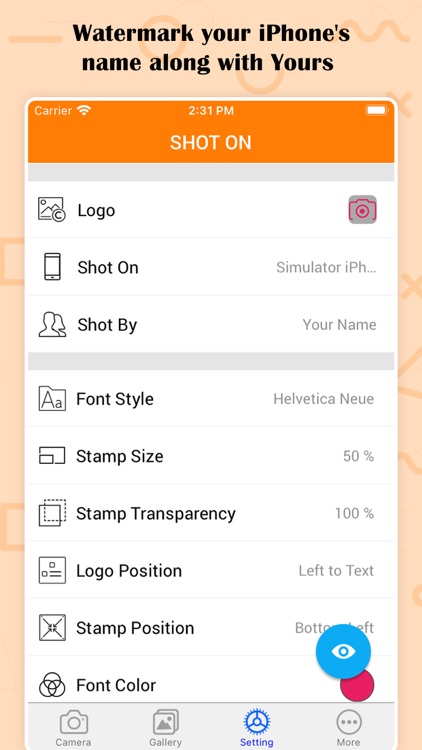 Shot On Watermark for Photos