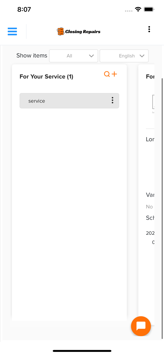 Closing Repairs - Providers
