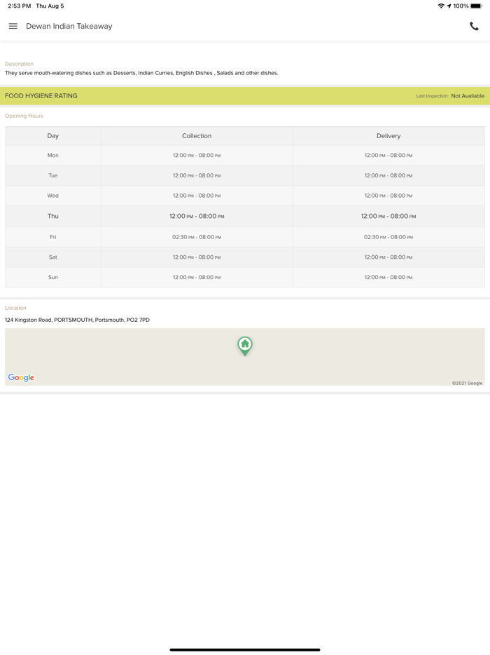 Dewan Indian Takeaway