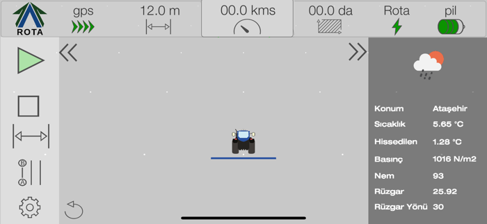 Rota Traktör Hizalama Sistemi