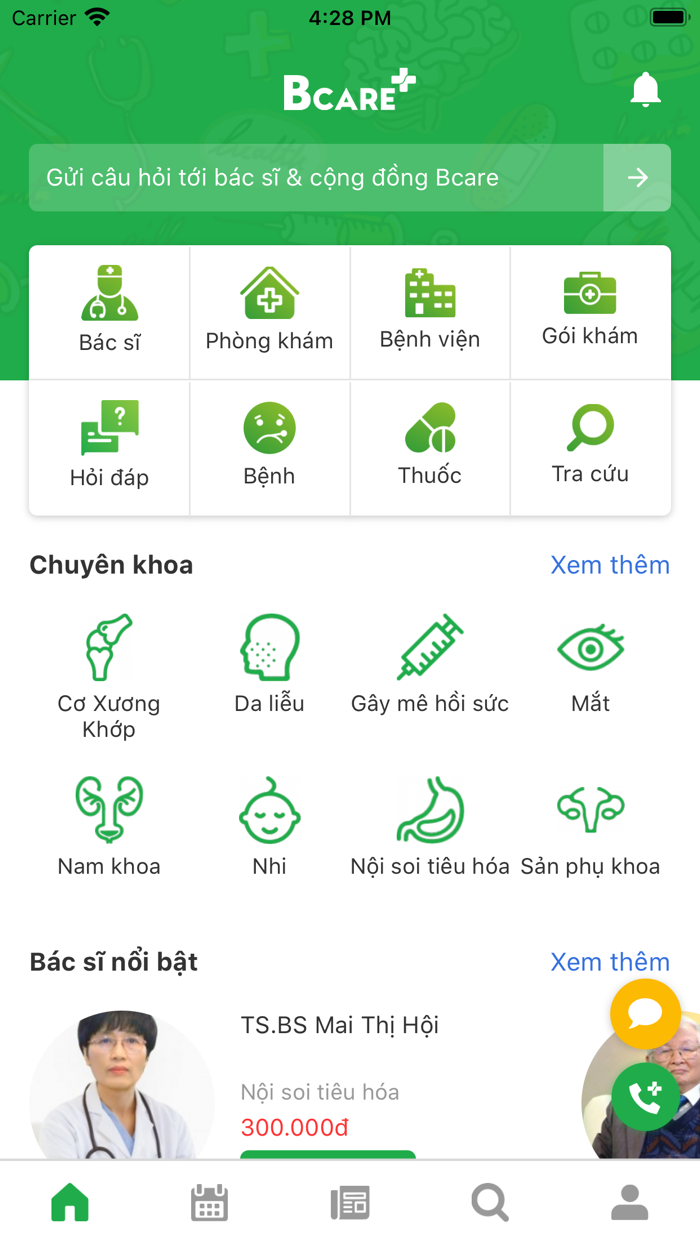 Bcare - Đặt lịch khám